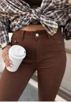 Pantaloni din denim skinny Fuel Your Passion ciocolatii