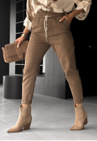 Pantaloni din denim Trust Your Vision ciocolatii