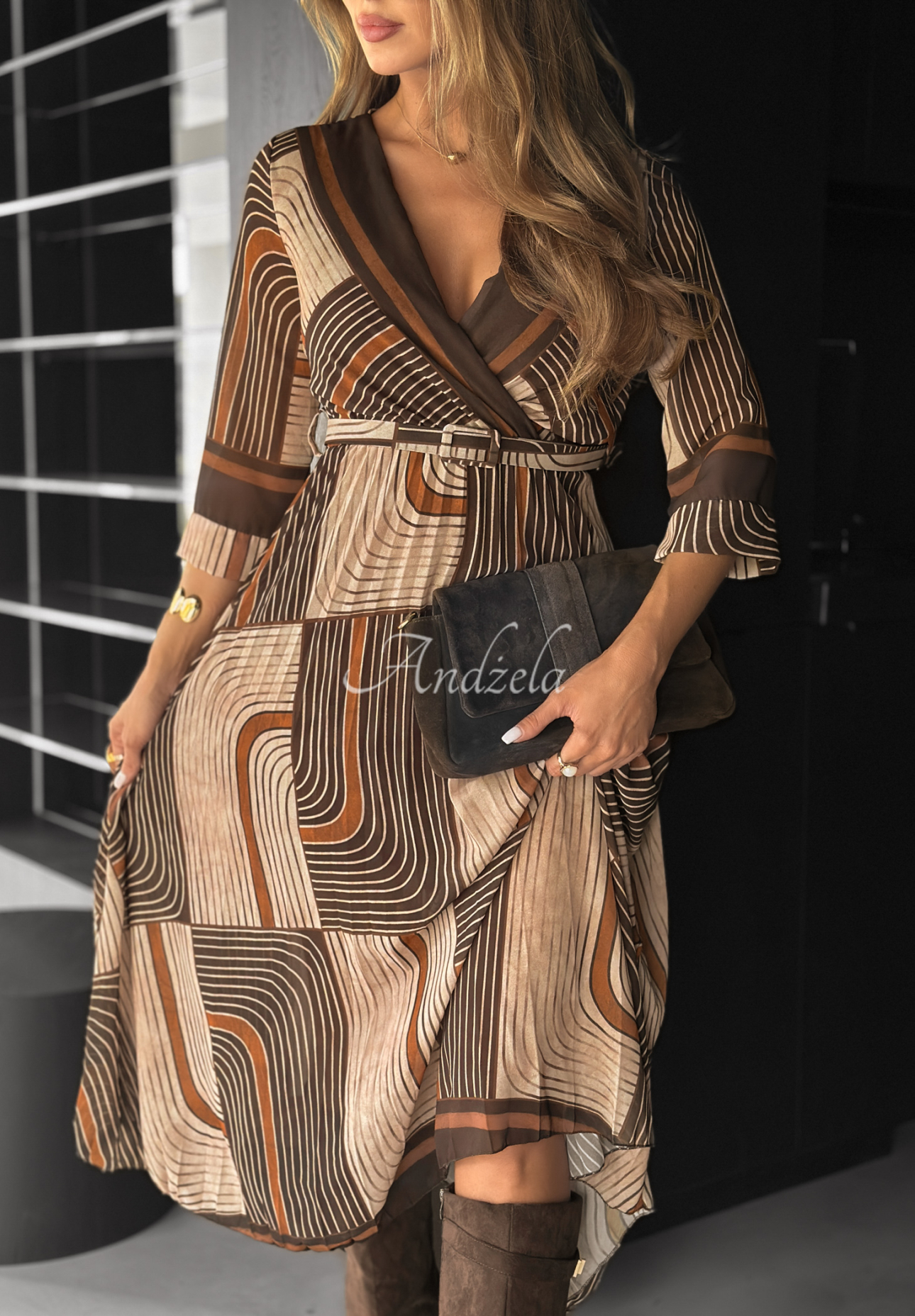 Rochie midi cu imprimeu Coffee Please