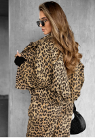 Compleu Cămașă i Pantaloni cu model tip panteră Panthera Prowl beżowo-maro