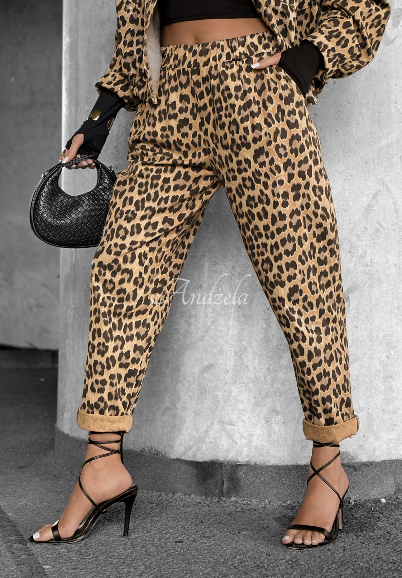 Pantaloni cu imprimeu leopard Panthera Prowl