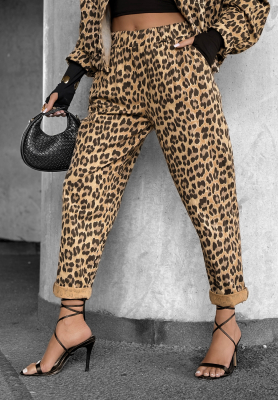 Pantaloni cu imprimeu leopard Panthera Prowl