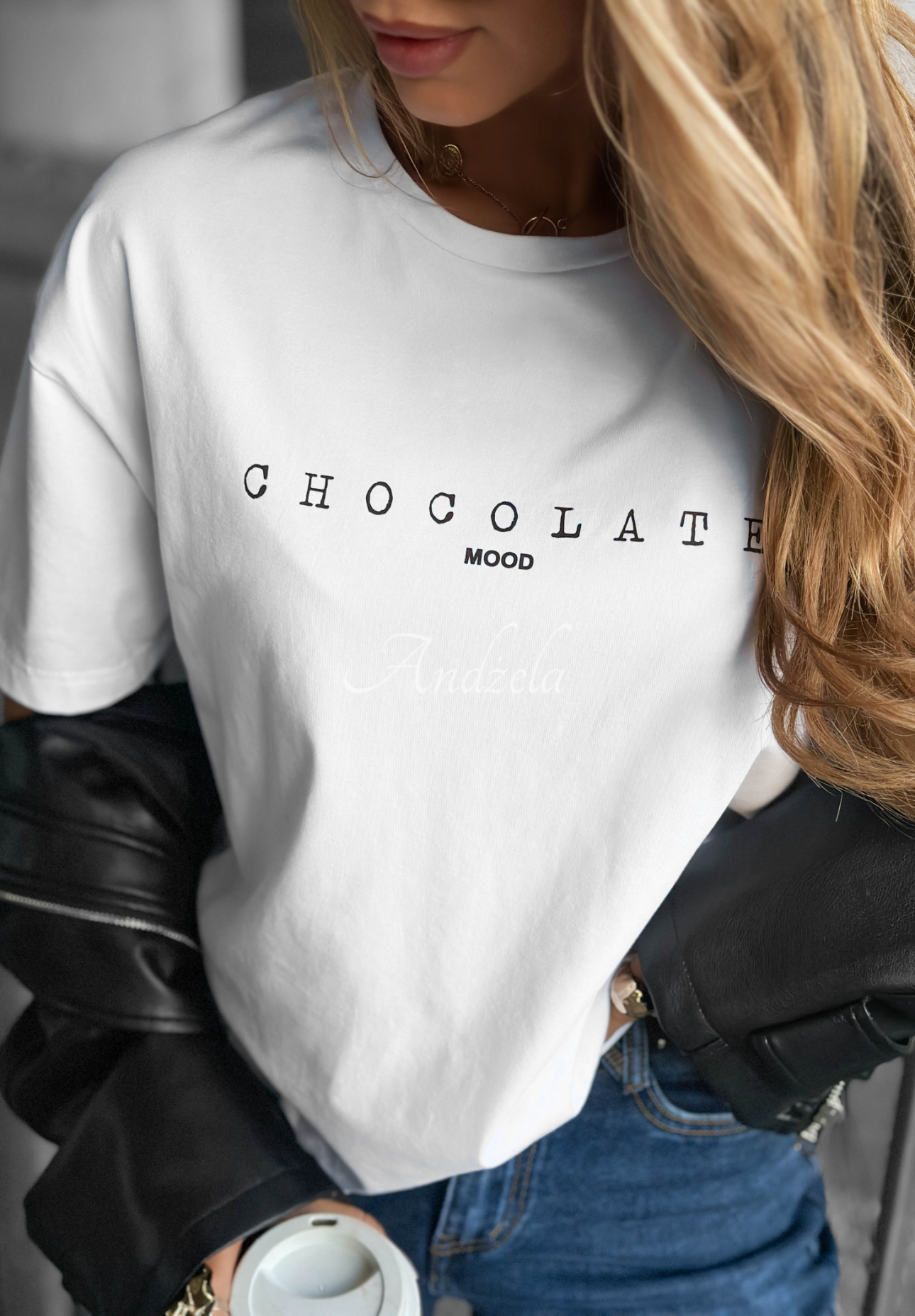 Tricou cu imprimeu Chocolate Mood
