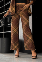 din material textil Pantaloni w kratę Own The Moment ciocolatii