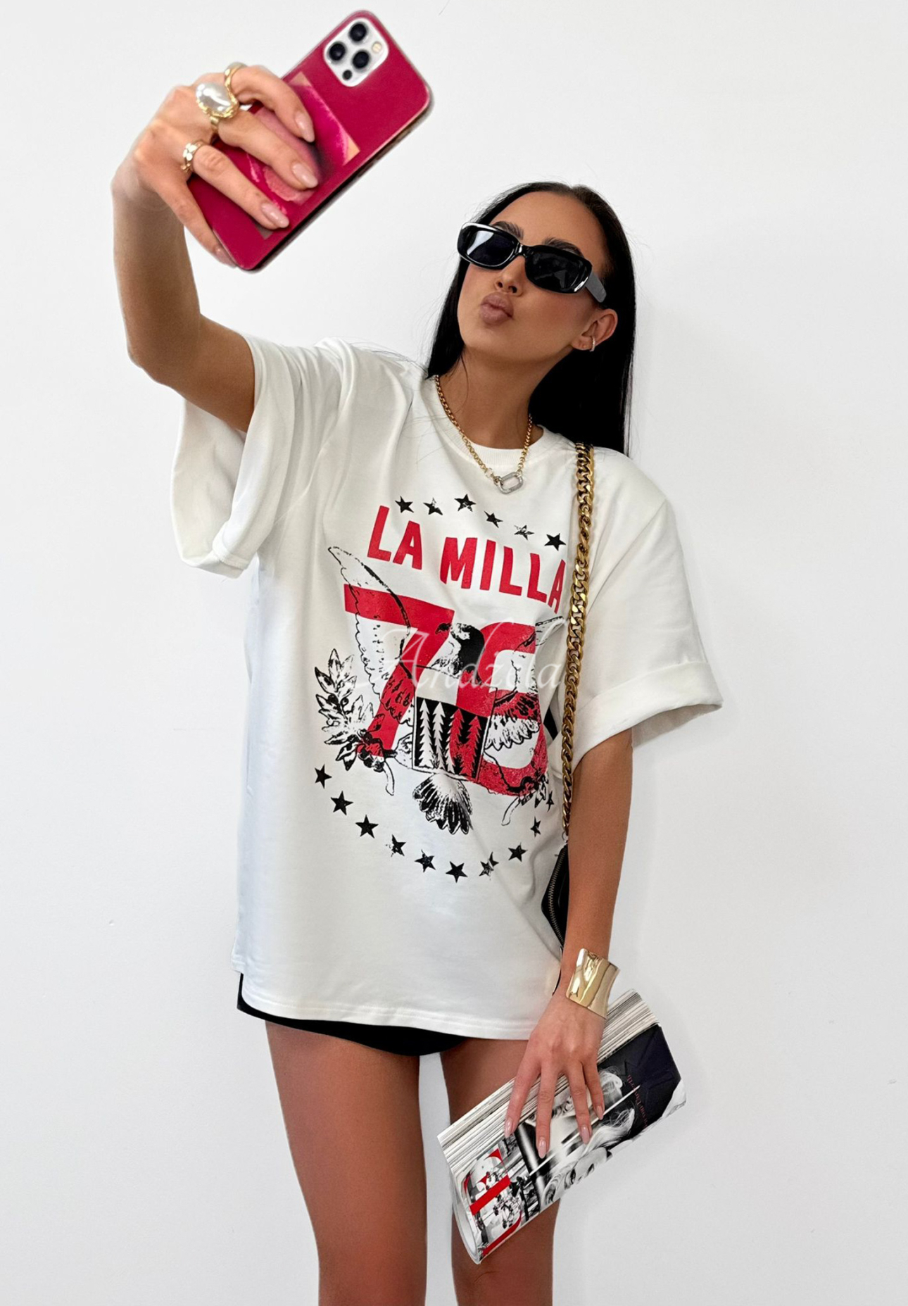 Tricou cu imprimeu La Milla Rise and Conquer