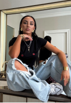Pantaloni din denim z przetarciami La Milla Look At Her albastre