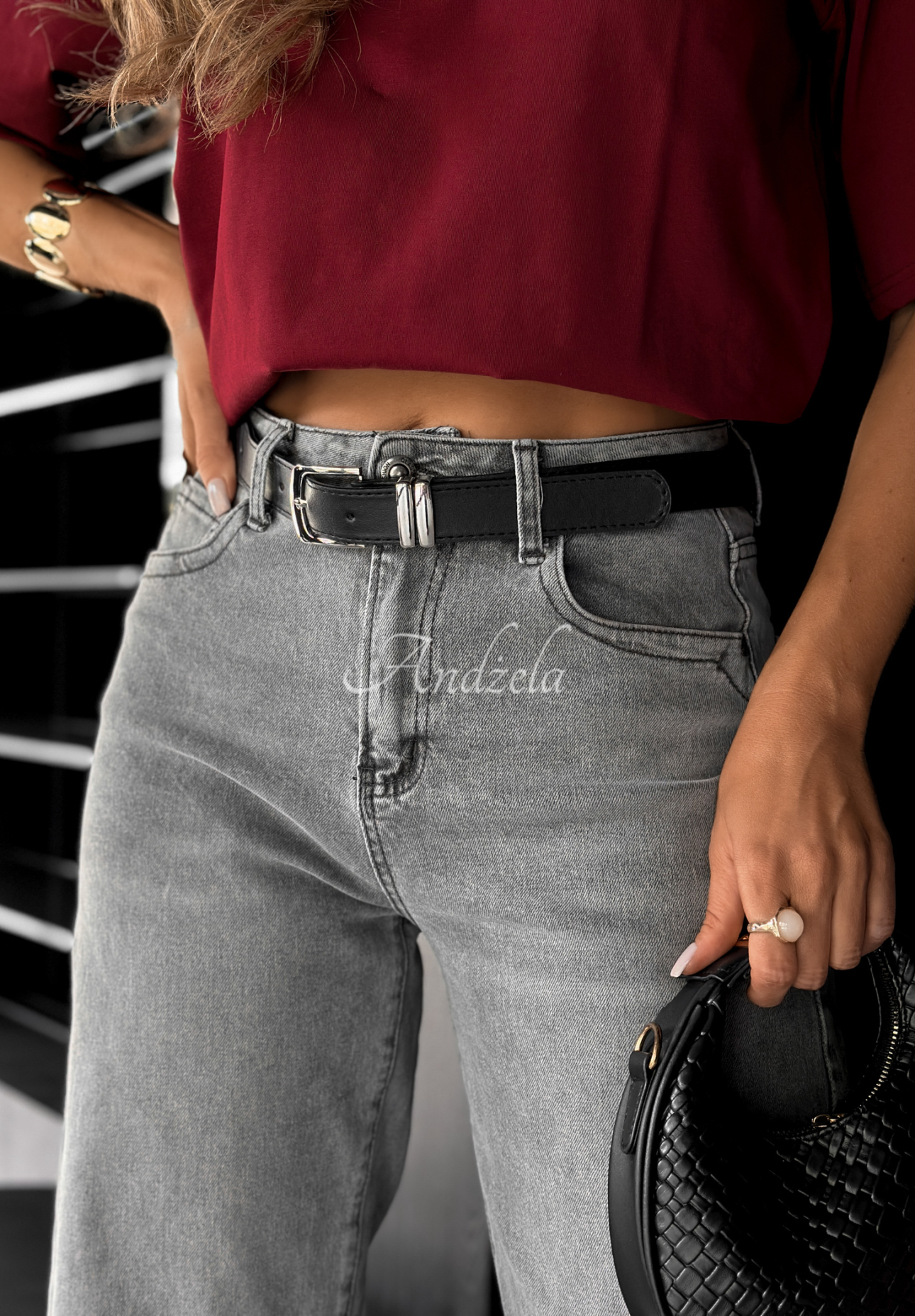 Blugi wide leg In This Silence