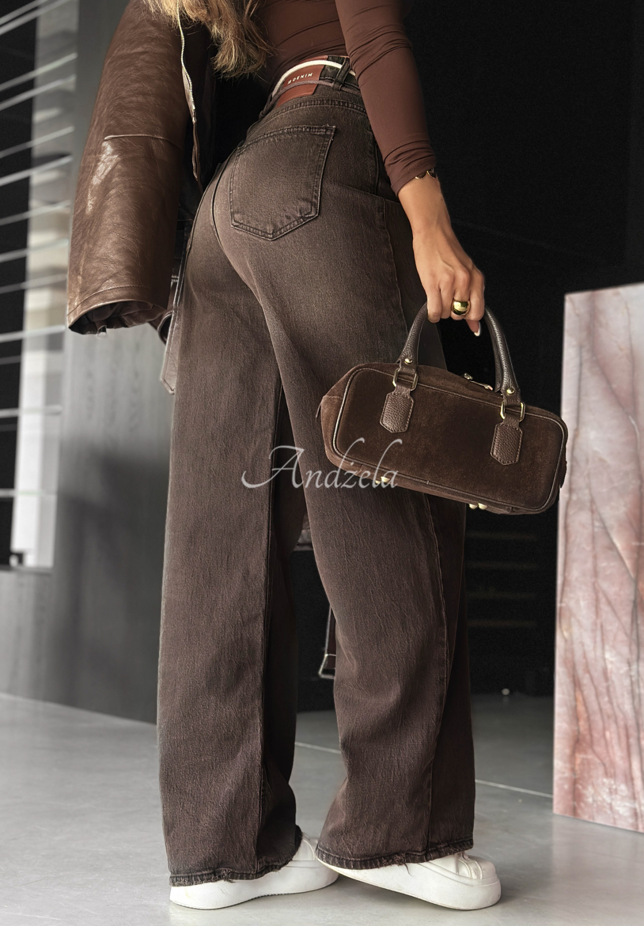 Blugi wide leg Quiet Moment