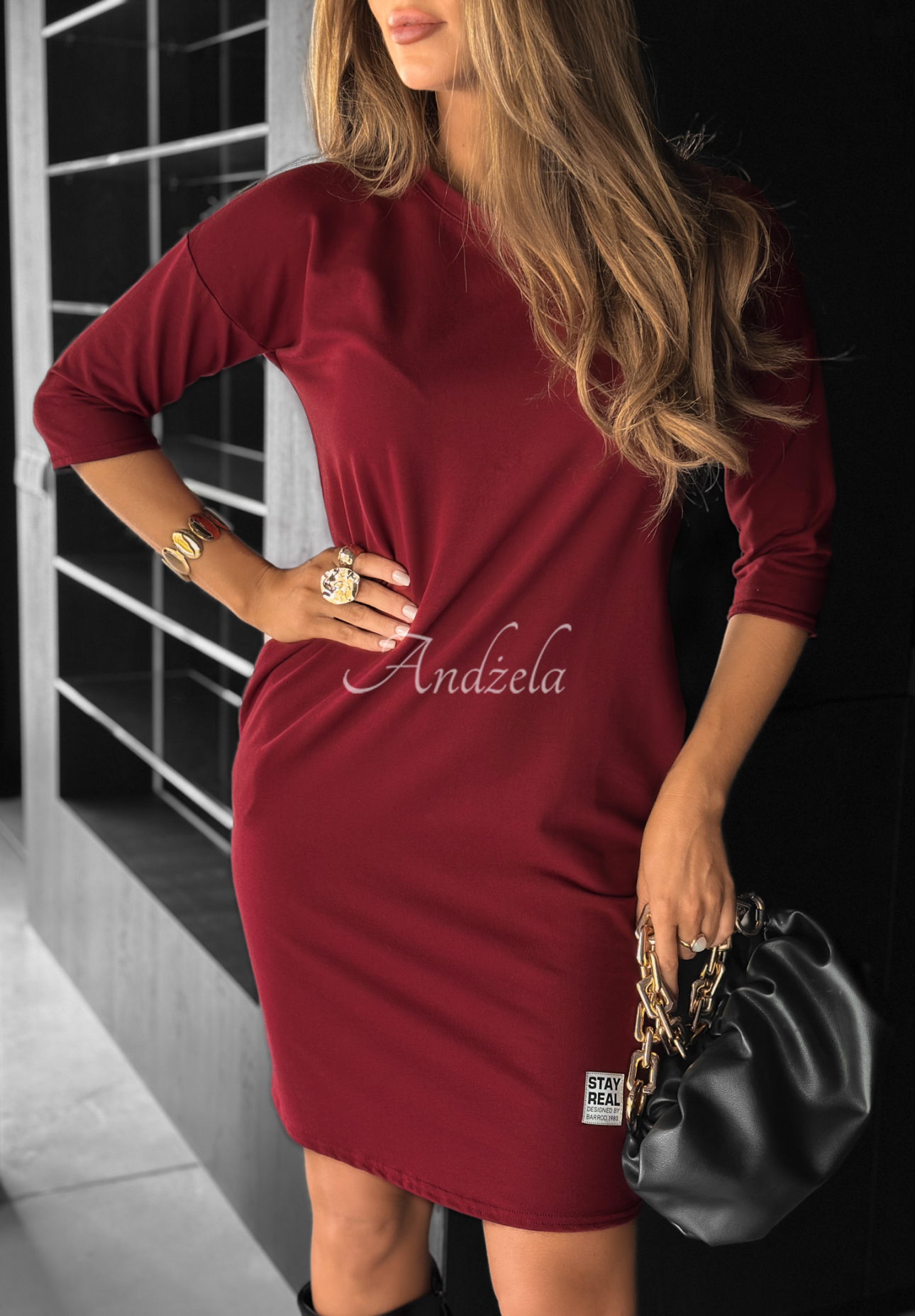 Rochie tunică Stay Real cu buzunare