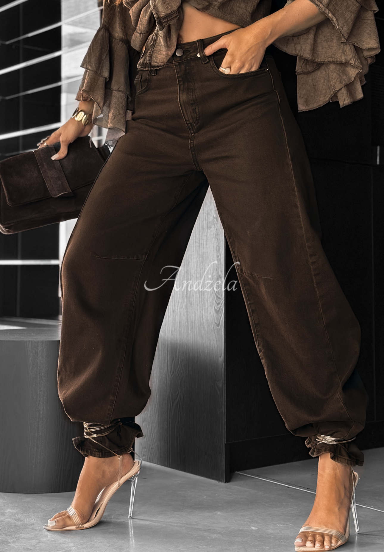 Blugi wide leg Forget That Call