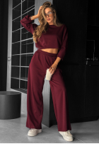 Compleu de trening Just Think bordo