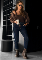 Pantaloni din denim Trust Your Vision bluemarin