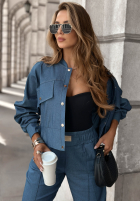 din denim Geacă That’s The Point albastră
