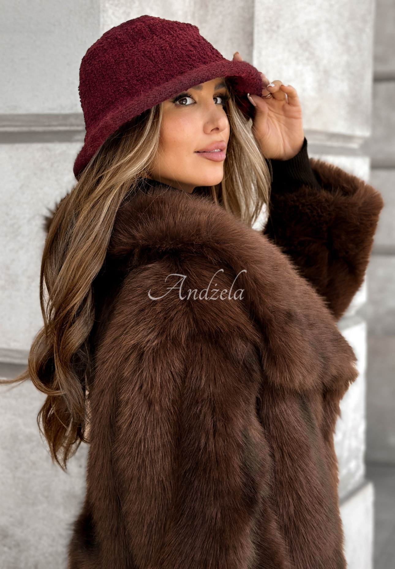 Pălărie bucket hat cu blăniță Tell Me Again