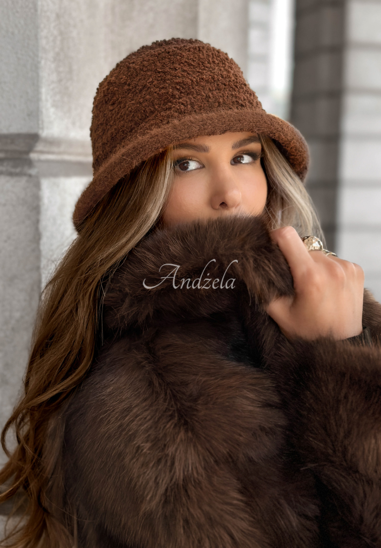 Pălărie bucket hat cu blăniță Tell Me Again