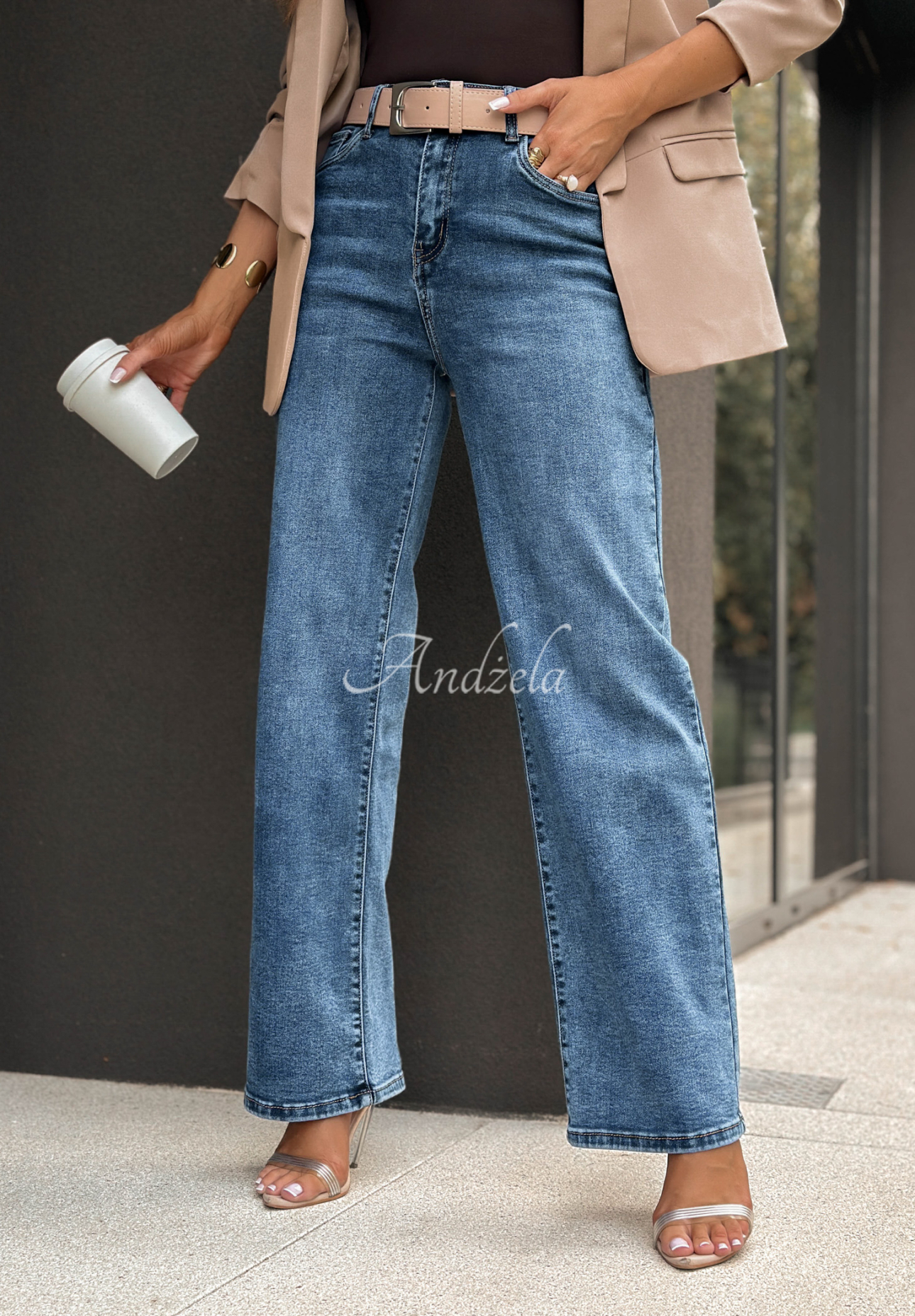 Blugi wide leg Talk To Me