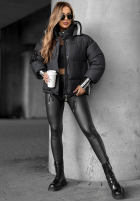 Pikowana Geacă cu modele Just Guessing negru