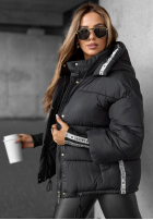 Pikowana Geacă cu modele Just Guessing negru