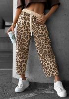 Pantaloni de trening cu imprimeu leopard Under Control