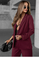 Sacou Until You Ask burgundowa