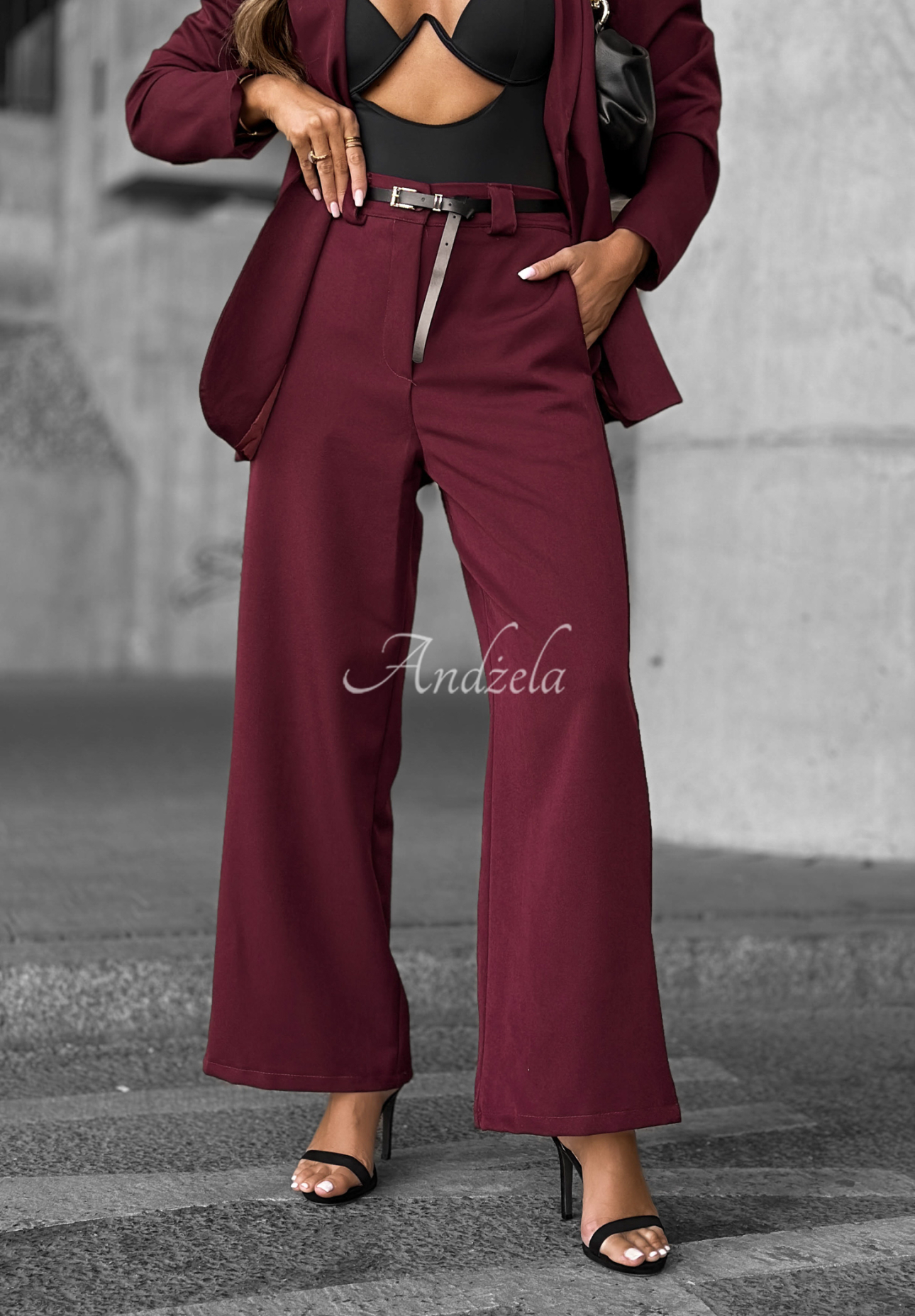 Pantaloni eleganți wide leg Until You Ask