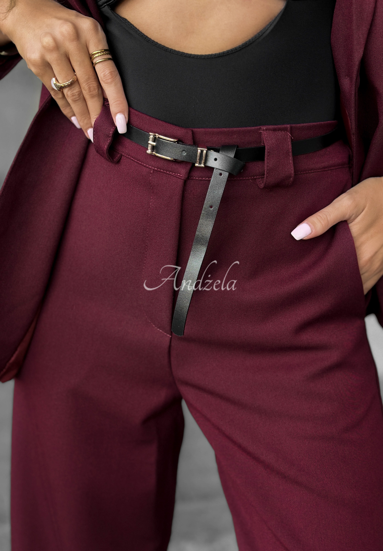Pantaloni eleganți wide leg Until You Ask