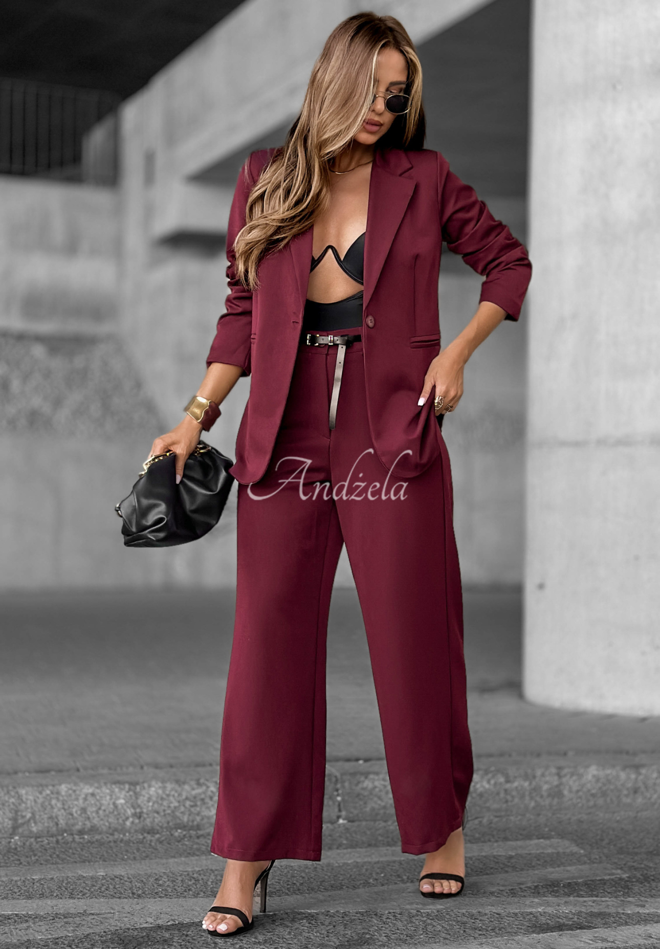 Pantaloni eleganți wide leg Until You Ask