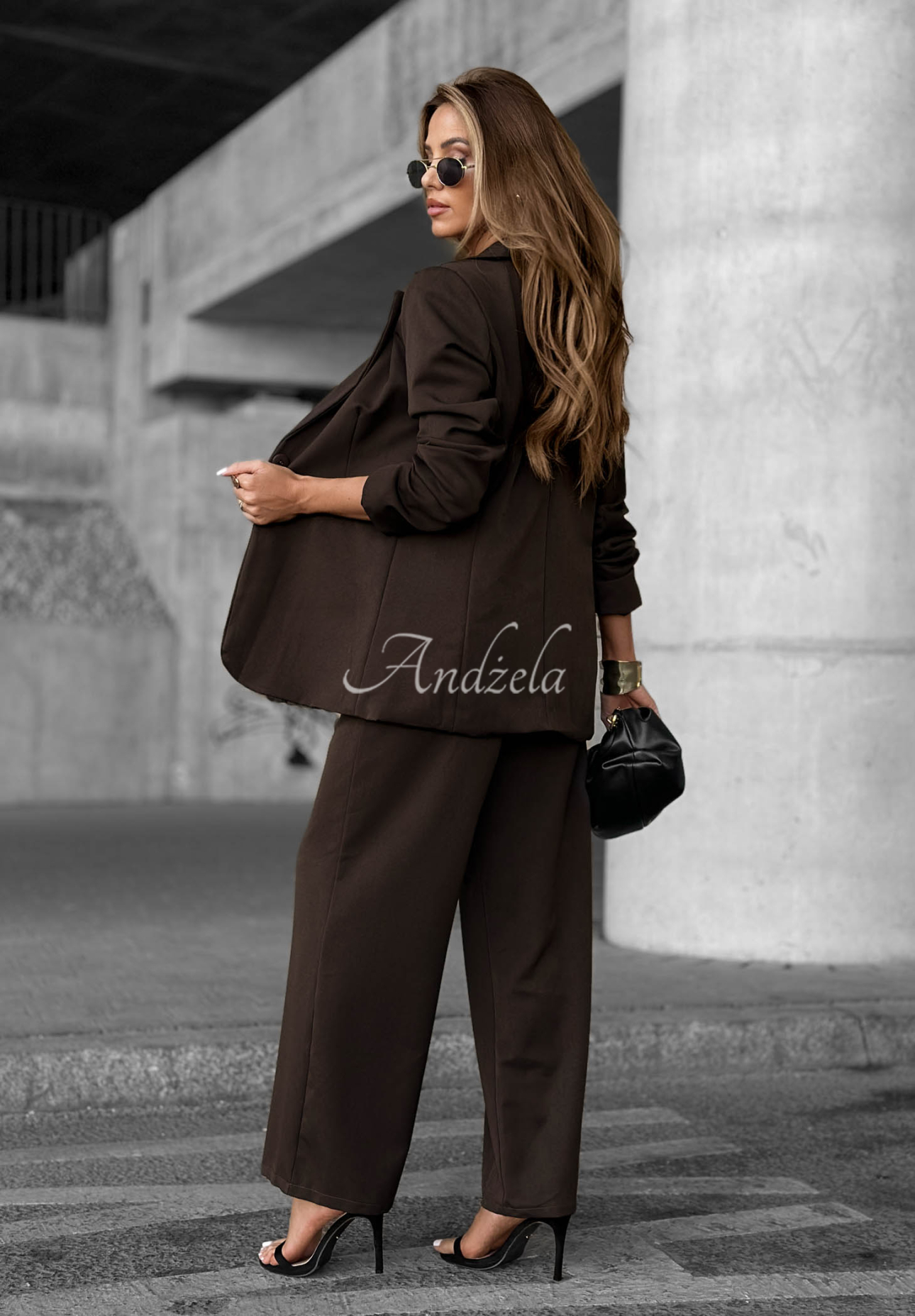 Pantaloni eleganți wide leg Until You Ask
