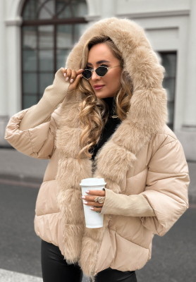 Geacă matlasată Frosty Horizon cu blană