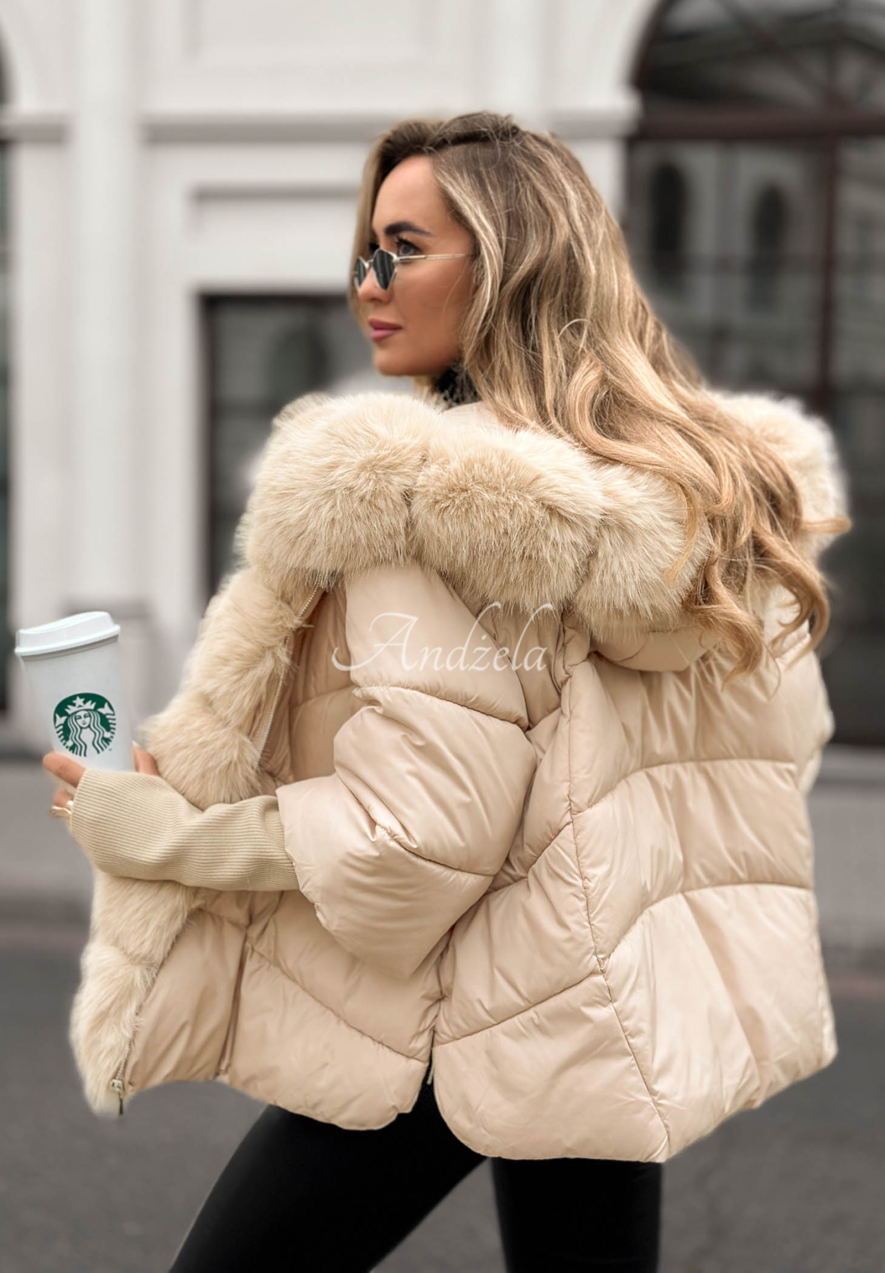 Geacă matlasată Frosty Horizon cu blană