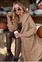 Długi Cardigan Your Time Is Now bej