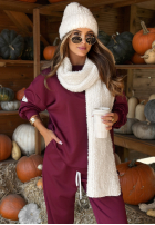 Compleu de trening Hanorac i Pantaloni Winning Quietly burgundowy