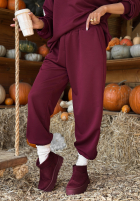 Compleu de trening Hanorac i Pantaloni Winning Quietly burgundowy