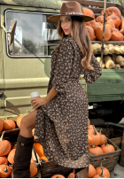 Kwiecista Rochie Florists Dream ciocolatie