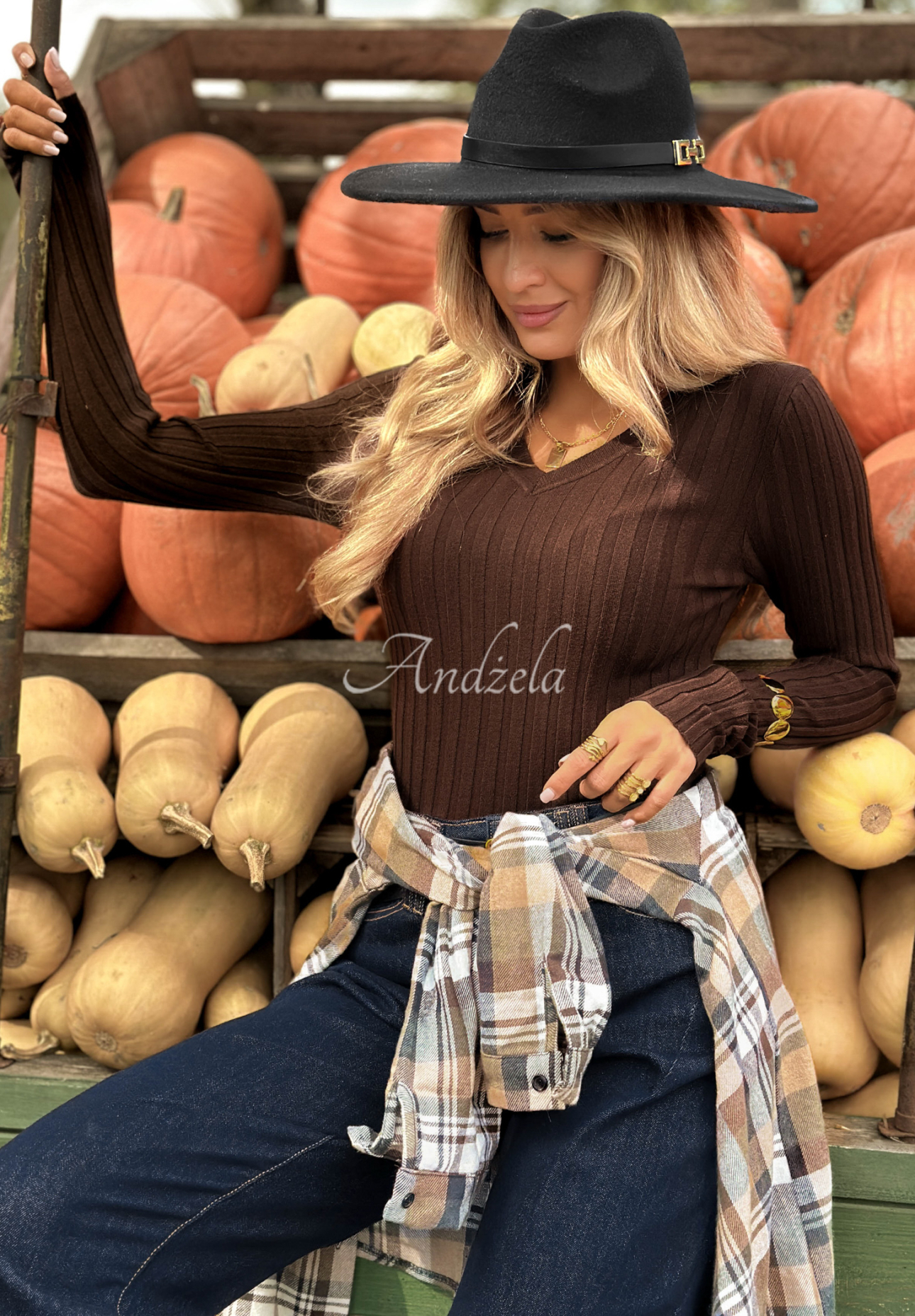 Bluză longsleeve din material striat Wrong Time