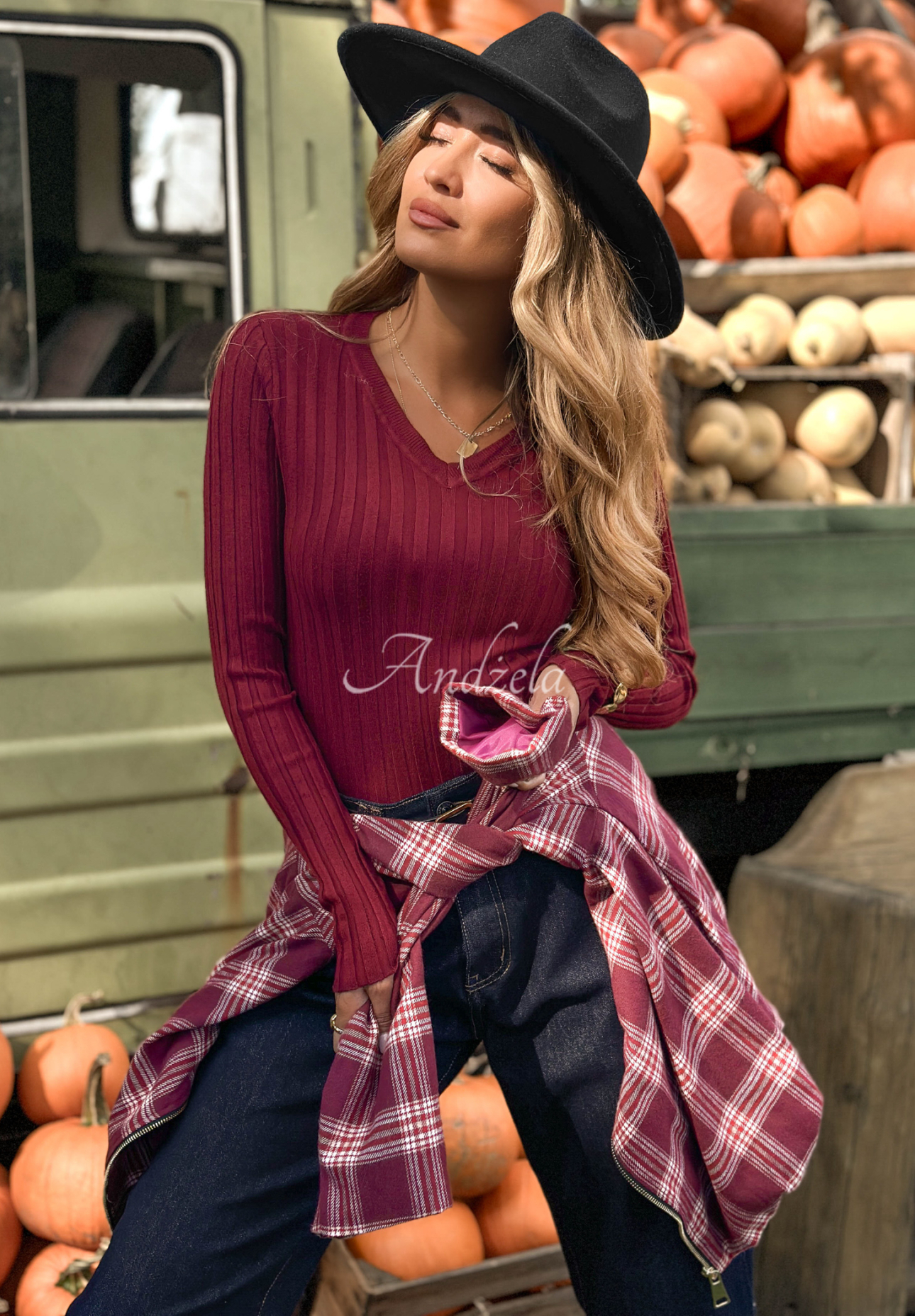 Bluză longsleeve din material striat Wrong Time