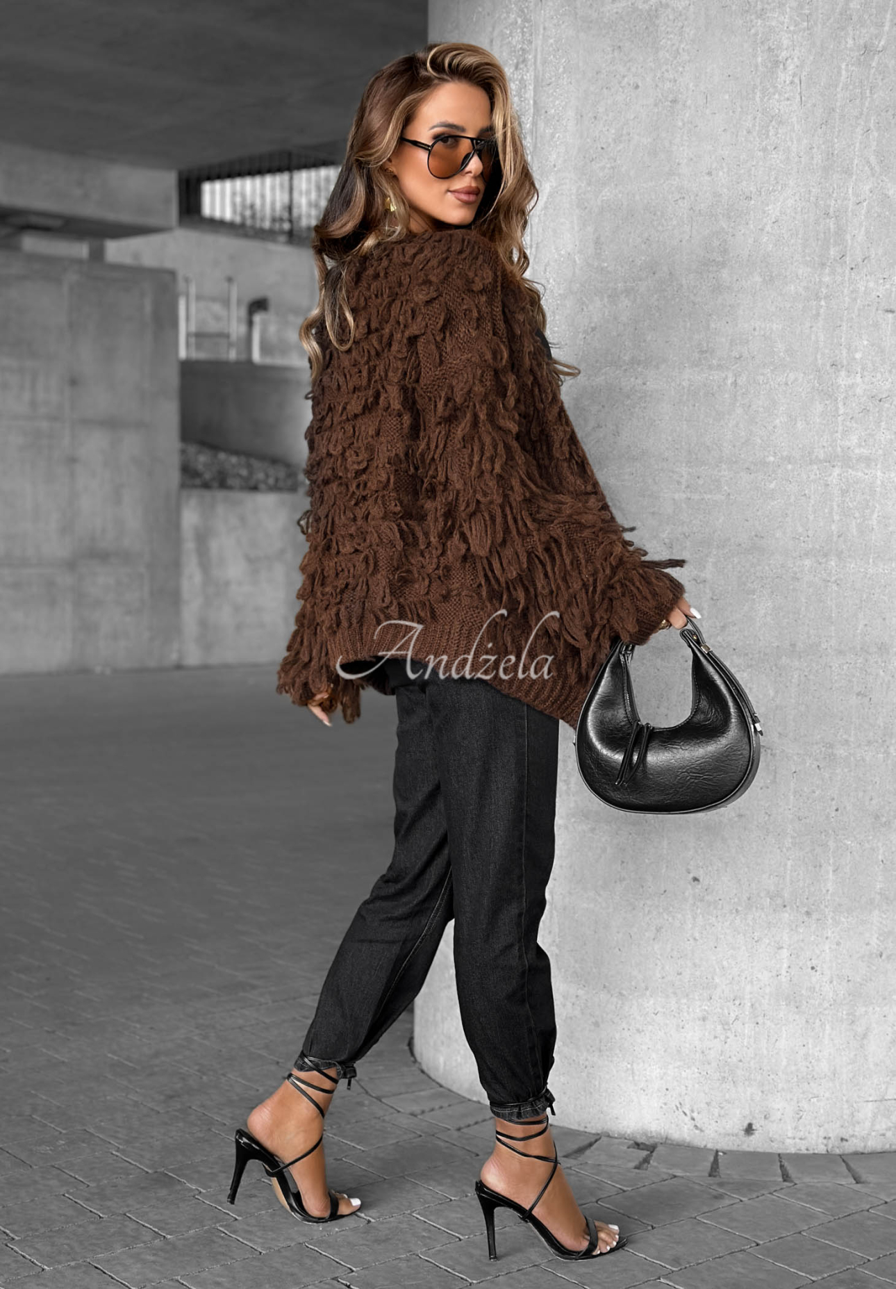 Cardigan scurt cu franjuri Fringe