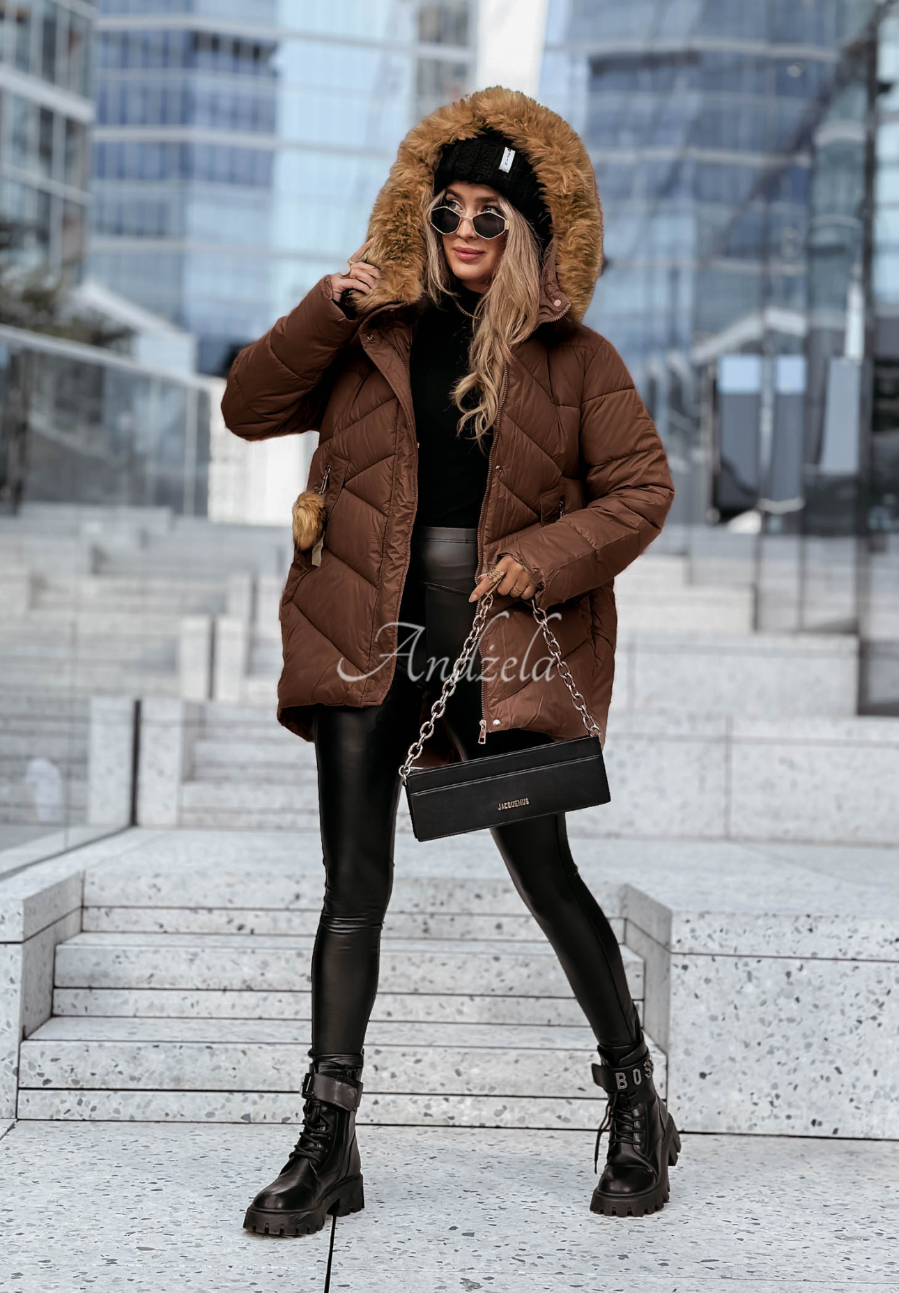 Geacă matlasată Admiration In Winter cu blană