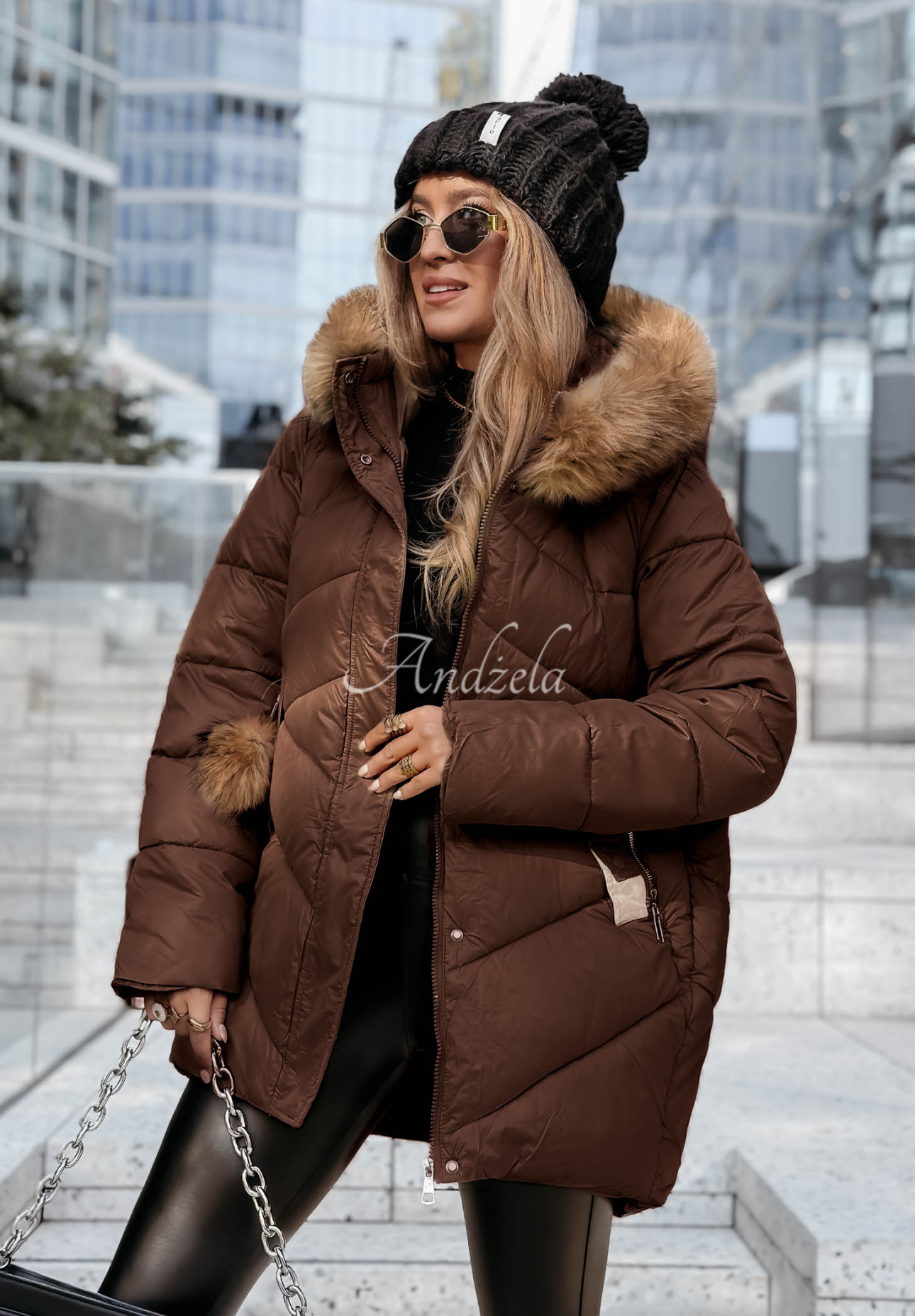 Geacă matlasată Admiration In Winter cu blană