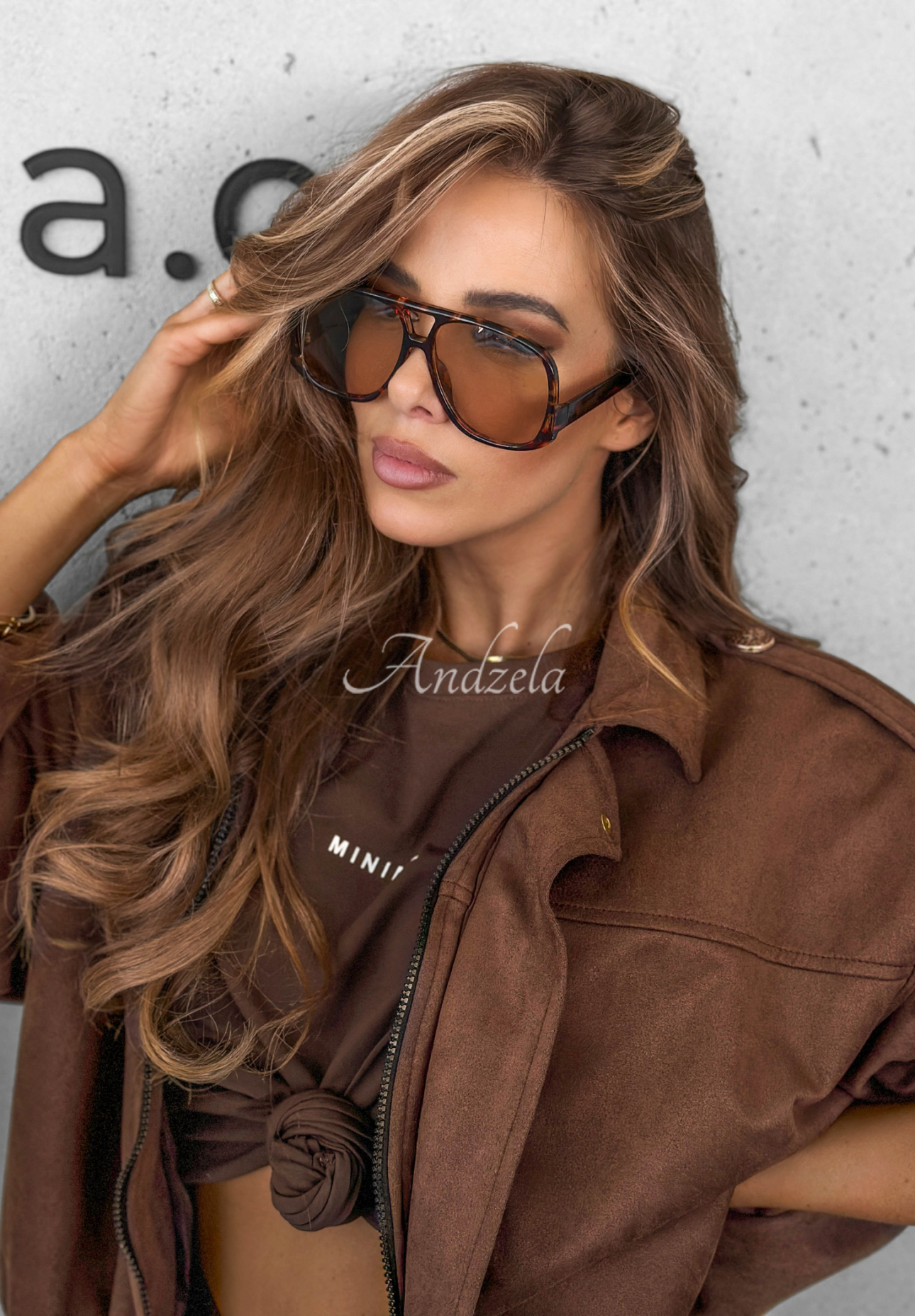 Ochelari de soare cu imprimeu Shades On