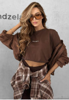 Tricou z napisem Minimal ciocolatiu