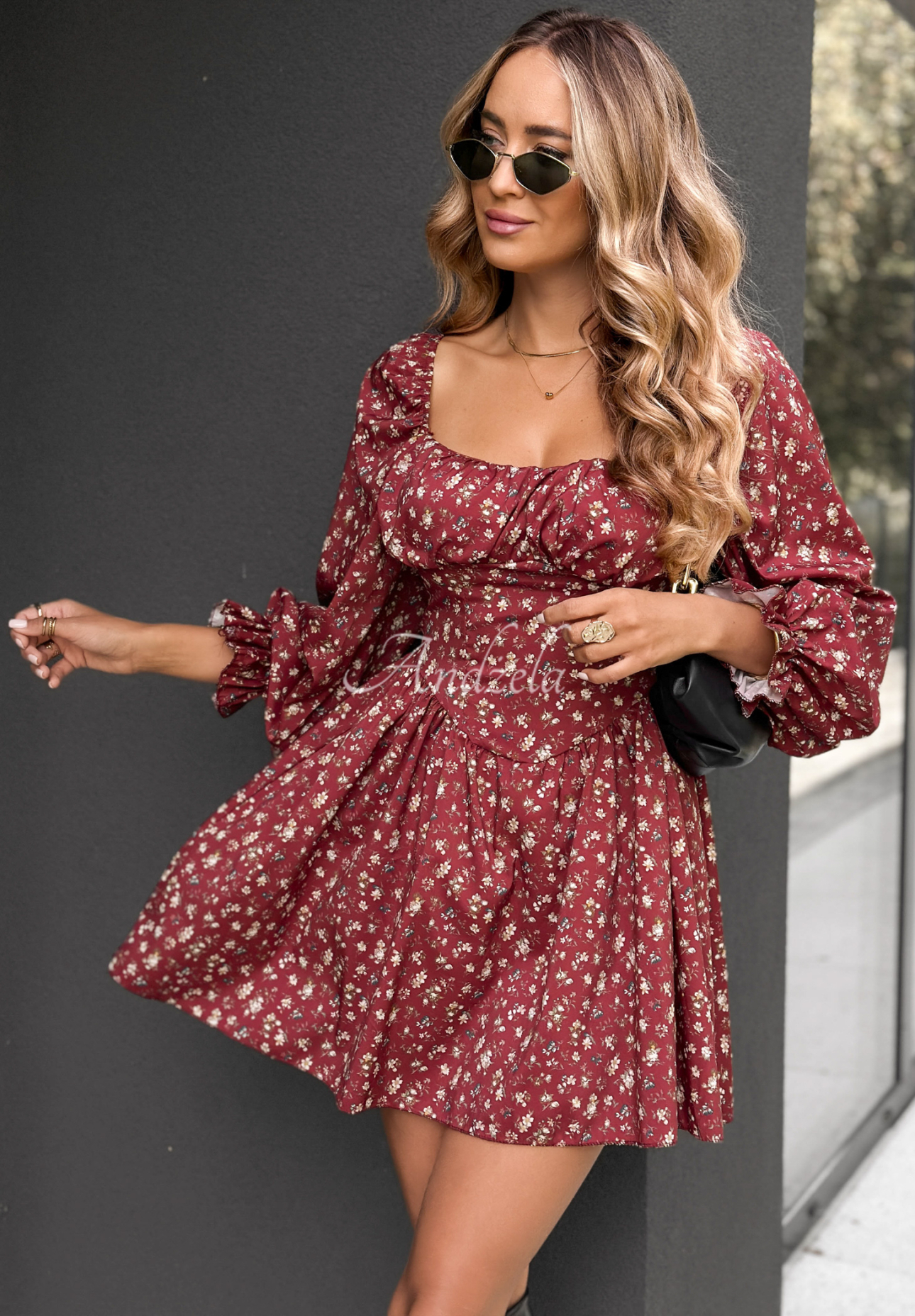 Rochie mini cu flori Safari Chic