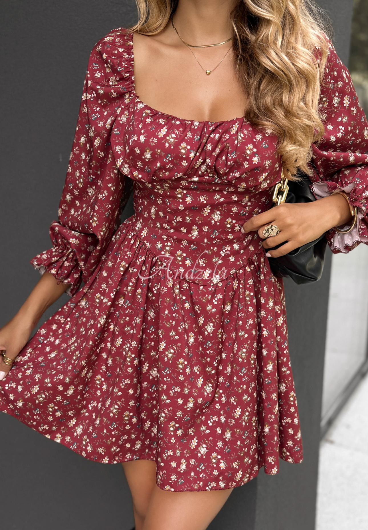 Rochie mini cu flori Safari Chic