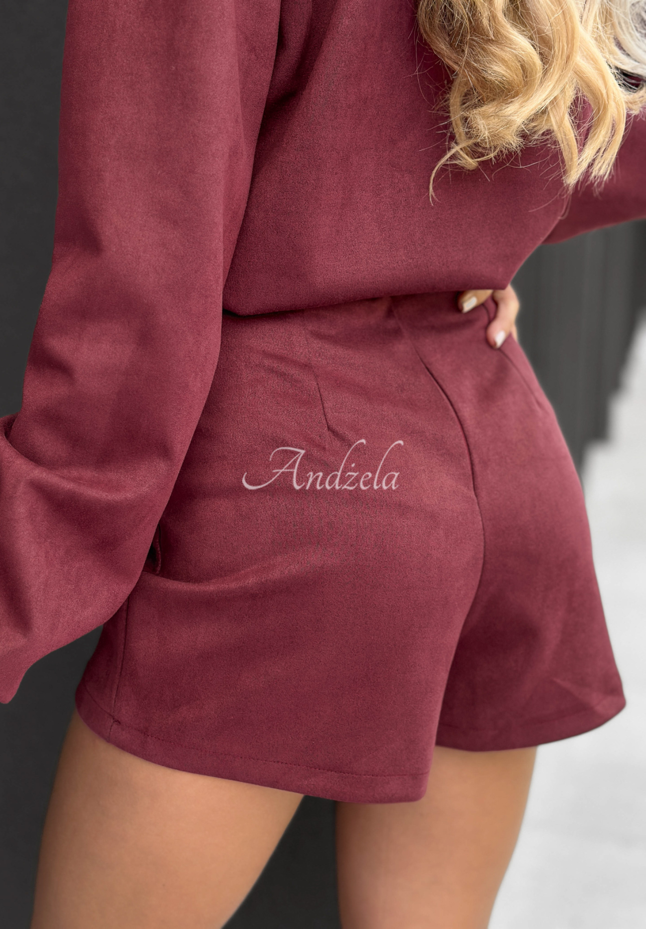Fustă-pantalon din piele întoarsă You Know This