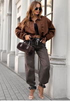 Geacă bomberka Give Me Truth ciocolatie