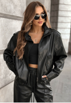 Skórzany Compleu Geacă i Pantaloni Choosing Myself negru