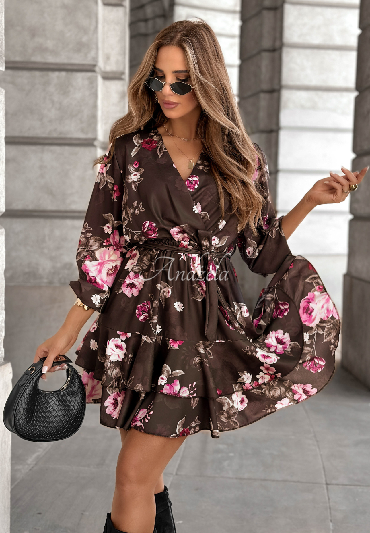 Rochie mini cu flori All The Flowers