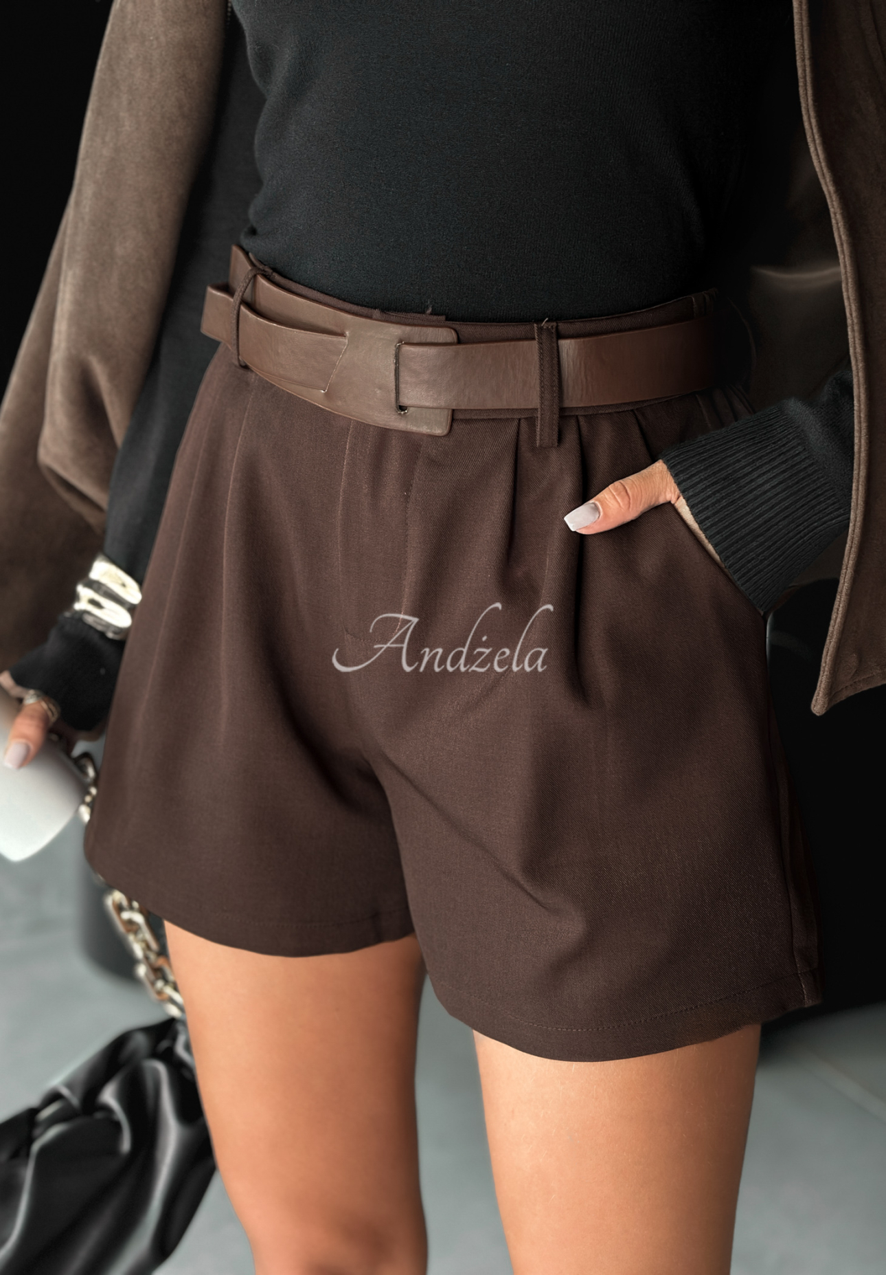 Pantaloni scurți cu curea I Heard You