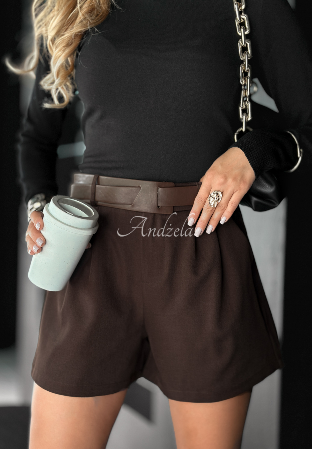 Pantaloni scurți cu curea I Heard You
