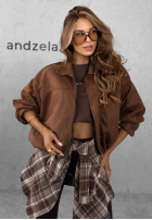 Geacă bomber Delete That ciocolatie